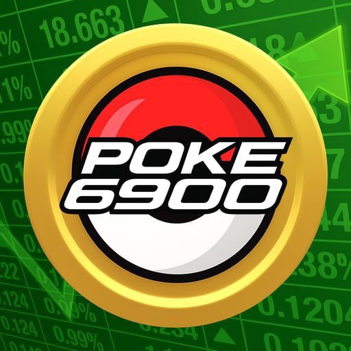 POKE6900 cryptocurrency token mascot character